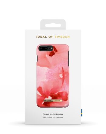 Coque Fashion iPhone 8 Plus Corail Blush Floral 5