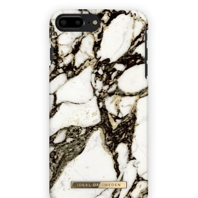 Coque Fashion iPhone 8 Plus Calacatta Marbre Doré