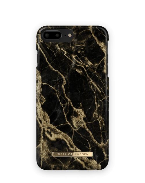 Fashion Case iPhone 8 Plus Golden Smoke Marble