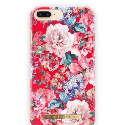 Funda de moda para iPhone 8 Plus con motivos florales llamativos