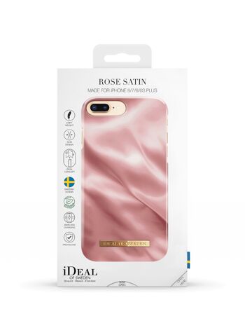 Coque Fashion iPhone 8 Plus Rose Satin 6