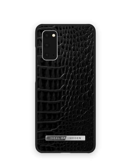 Atelier Case Galaxy S20 Neo Noir Croco Silver