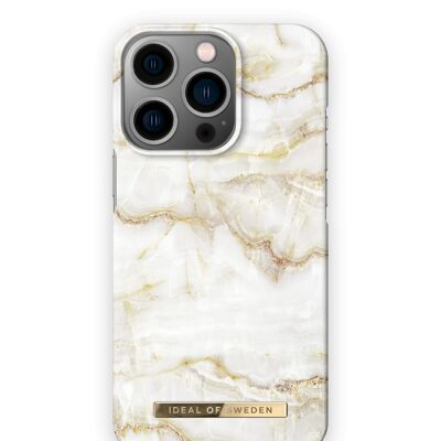 Fashion Case iPhone 13 Pro Marmo Perla Dorata