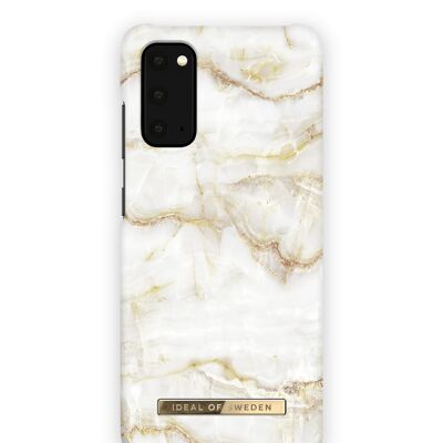 Coque Fashion Galaxy S20 Golden Pearl Marble