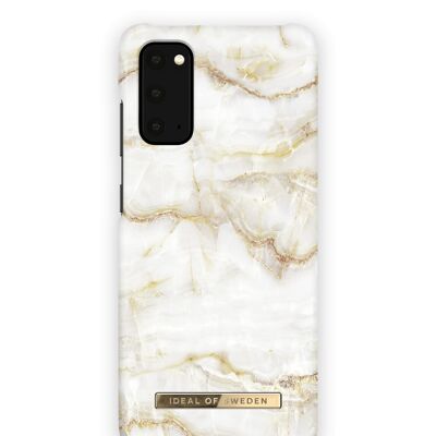 Fashion Case Galaxy S20 Golden Pearl Marble