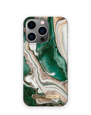 Coque Fashion iPhone 13Pro Golden Jade Marble 1