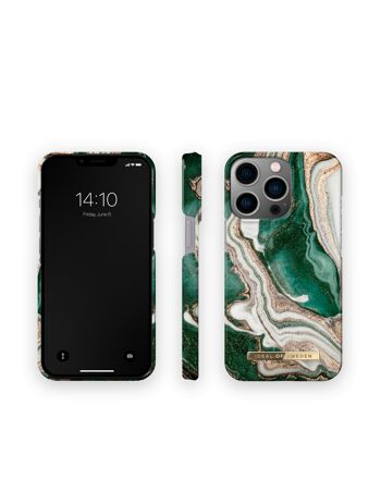 Coque Fashion iPhone 13Pro Golden Jade Marble 3