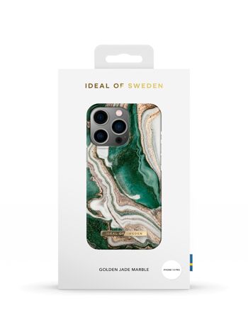 Coque Fashion iPhone 13Pro Golden Jade Marble 4