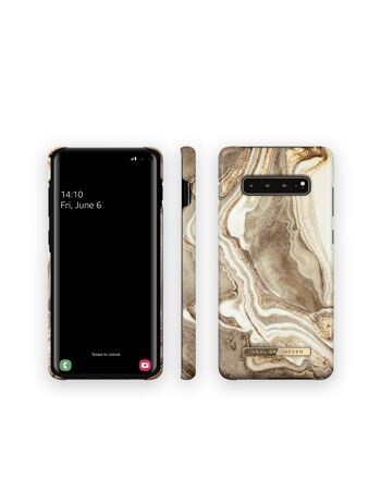 Coque Fashion Galaxy s10 + Marbre sable doré 5