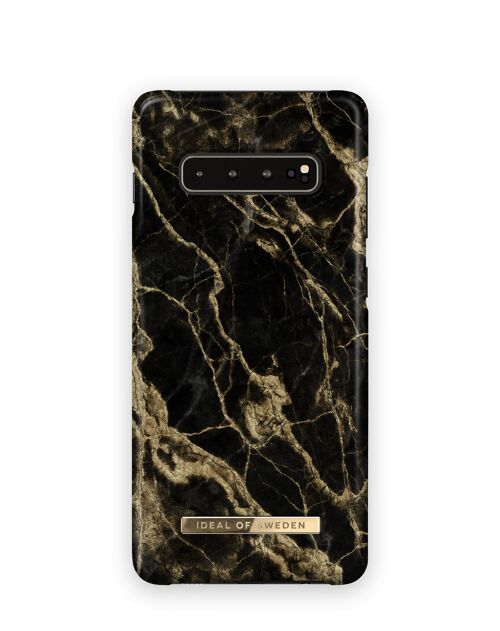 Fashion Case Galaxy S10+ Golden Smoke Marble