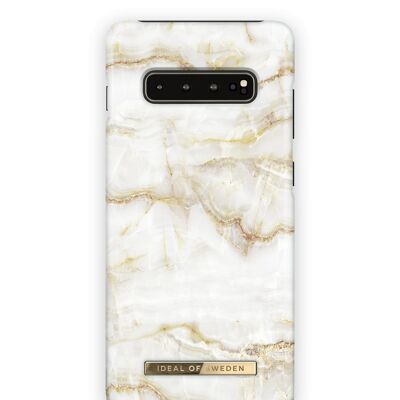 Fashion Hülle Galaxy S10 + Golden Pearl Marble