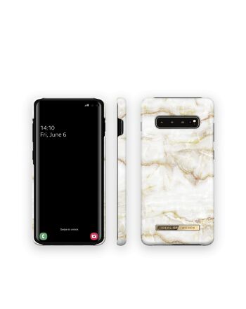 Coque Fashion Galaxy S10 + Golden Pearl Marble 4