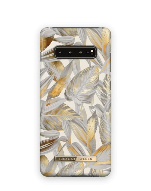 Fashion Case Galaxy S10+ Platinum Leaves