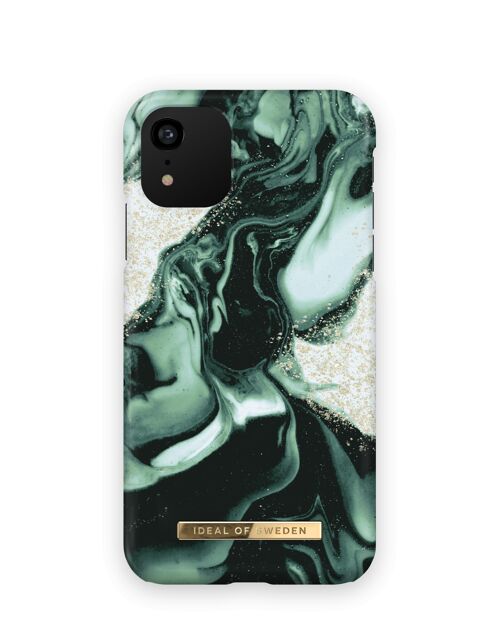 Fashion Case iPhone XR Golden Olive Marble