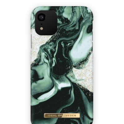 Fashion Case iPhone XR Golden Olive Marble