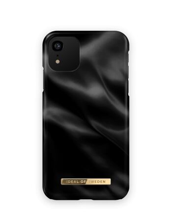 Coque Fashion iPhone XR Satin Noir 1