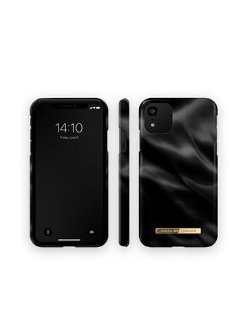 Coque Fashion iPhone XR Satin Noir 3