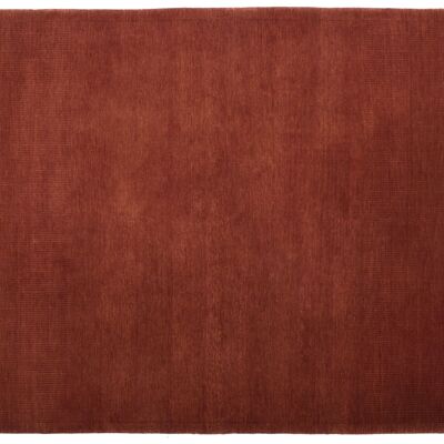Loribaft 200x148 alfombra anudada a mano 150x200 alfombra roja monocromática de pelo corto Orient