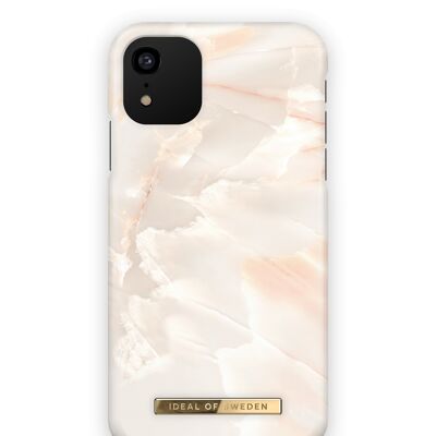 Custodia alla moda per iPhone XR in marmo rosa perla