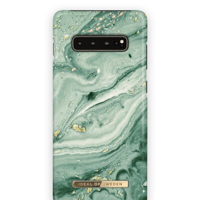 Fashion Hülle Galaxy S10 Plus Mint Swirl Marble