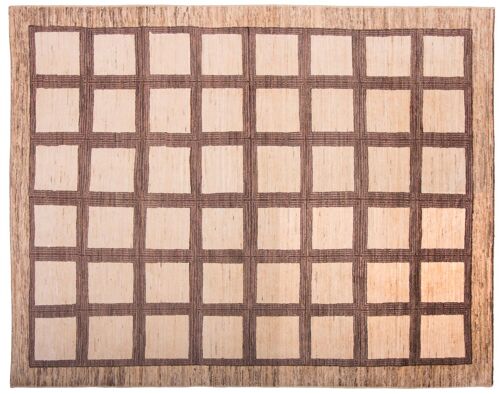 Afghan Modern Chobi Ziegler 245x192 Handgeknüpft Teppich 190x250 Beige Geometrisch