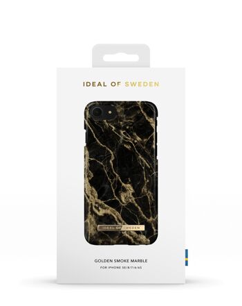 Coque Fashion iPhone 7 Golden Smoke Marble 7