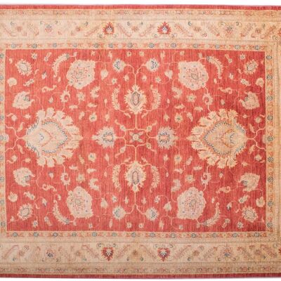 Afghan Feiner Chobi Ziegler 197x149 tappeto annodato a mano 150x200 motivo floreale rosso