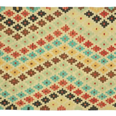 Afghan Maimana Kelim Bunt 214x152 Handgewebt Teppich 150x210 Handarbeit Orient Zimmer