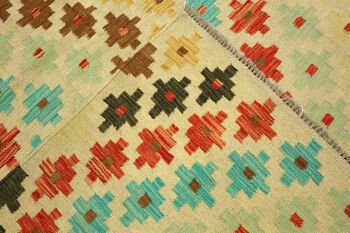 Afghan Maimana Kilim coloré 214x152 tapis tissé à la main 150x210 travail manuel salle d'Orient 4