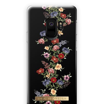 Estuche de moda Galaxy S9 Dark Floral