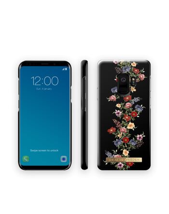 Étui à la mode Galaxy S9 Floral foncé 4