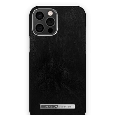 Custodia Atelier iPhone 12 Pro Max Nero Lucido Argento