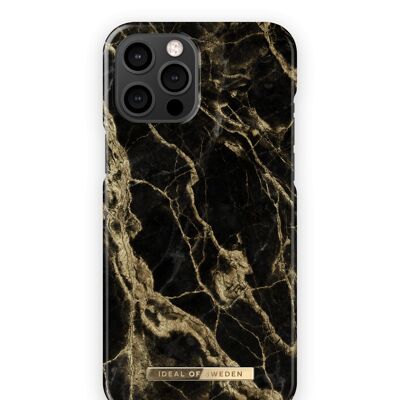 Fashion Case iPhone 12 Pro Max Golden Smoke Marble