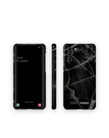 Coque Fashion Galaxy S21 Plus Black Thunder Marble 5