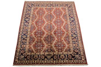 Tapis persan persan ancien 380x270 tapis noué main 270x380 motif géométrique rouge 2