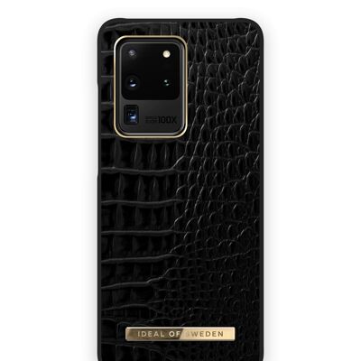 Atelier Coque Galaxy S20U Néo Noir Croco