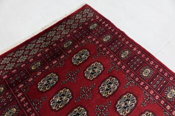 Tapis Pakistan Silk Touch 152x94 noué main 90x150 rouge oriental poil court orient 4