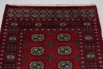 Tapis Pakistan Silk Touch 152x94 noué main 90x150 rouge oriental poil court orient 5