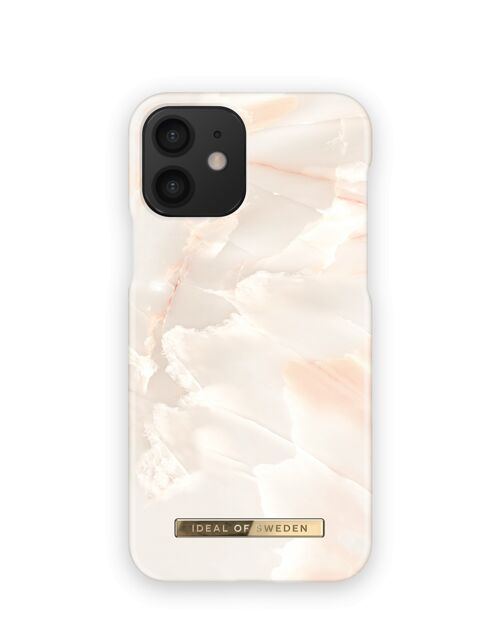 Fashion Case iPhone 12 Rose Pearl Marble