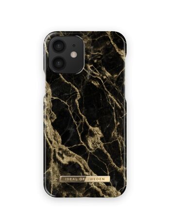 Coque Fashion iPhone 12 Golden Smoke Marble 1