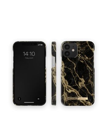 Coque Fashion iPhone 12 Golden Smoke Marble 6