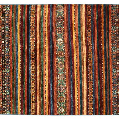 Afghan Khorjin Shaal 171x128 Handgeknüpft Teppich 130x170 Rot Geometrische Muster