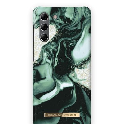 Fashion Case Galaxy S21 Golden Olive Marble