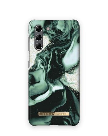 Coque Fashion Galaxy S21 Marbre Olive Doré 1