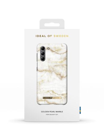 Coque Fashion Galaxy S21 Golden Pearl Marble 6