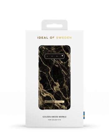 Coque Fashion Galaxy S10 Golden Smoke Marble 7