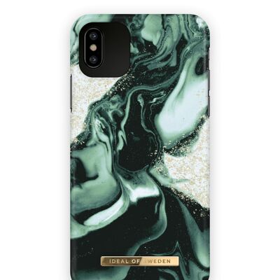 Fashion Case iPhone XS Max Golden Olive Marble