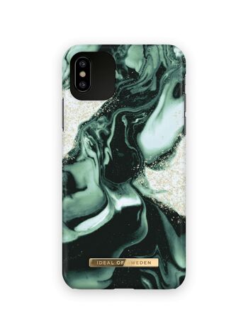 Coque Fashion iPhone XS Max Marbre Olive Doré 1