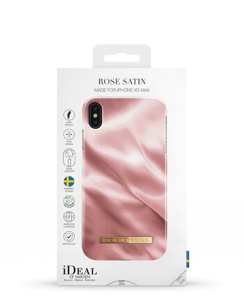 Coque Fashion iPhone XS MAX Rose Satin 6