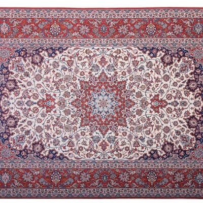 Alfombra persa Isfahan 301x205 anudada a mano 210x300 multicolor, oriental, pelo corto